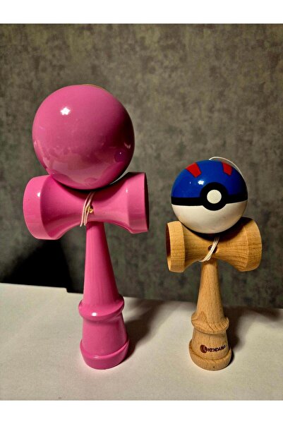 OEM Kendama Profi BIG-XXXL USA, Roz si o kendama mini cadou