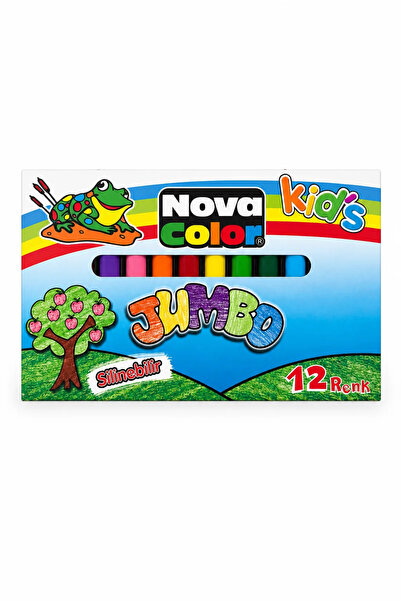 Nova Color Kids 12 Color Jumbo Erasable Crayons |   Painting Set for Children...