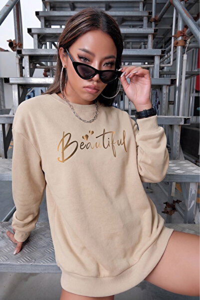 uyguntarz Unisex Printed Crew Neck Sweatshirt