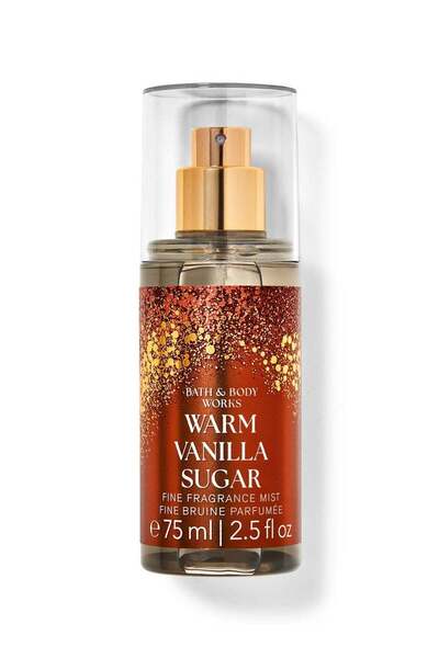 Bath & Body Works رذاذ عطري ناعم بنكهة الفانيليا والسكر الدافئ بحجم مناسب للسفر