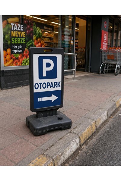 Eseran Print Otopark Kaldırım Panosu ( Su Dubalı) - Ayaklı Yönlendirme Tabelası