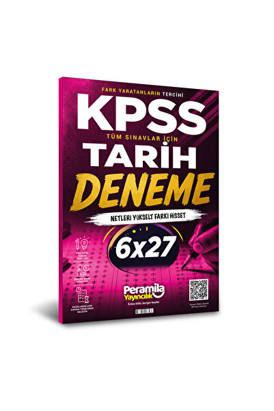 Peramila Yayıncılık 2026 KPSS Tüm Sınavlar İçin Tarih 6 Deneme Tamamı QR Çözü...