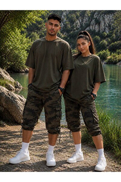 sports here Unisex Oversize Basic T-Shirt Crew Neck Cotton Casual Streetwear