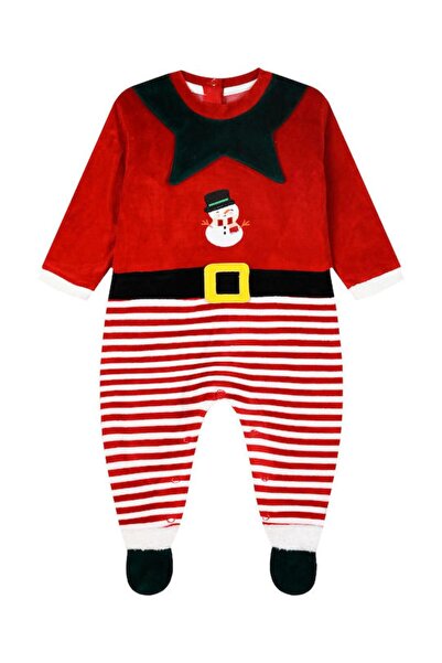 Energiers Φορμάκι βελουτέ βρεφικό unisex "chtistmas" κόκκινο