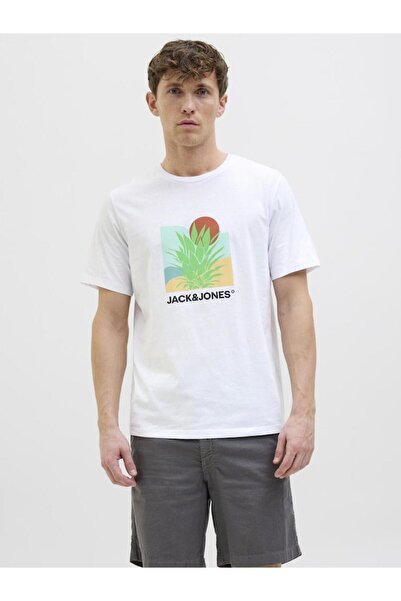 Jack & Jones Μπλούζα κοντομάνικη ανδρική "Barbarados" λίλα