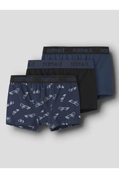 Name it Σετ Boxer αγόρι 3τμχ "Skate" πετρόλ