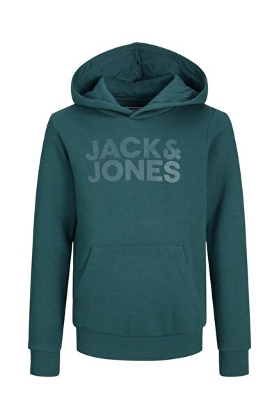 Jack & Jones Μπλούζα φούτερ αγόρι "Corp logo" πετρόλ