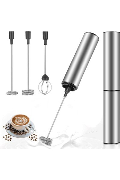 STARSTAR Electric USB Rechargeable Milk Frother with Triple Whisk for Coffee,...