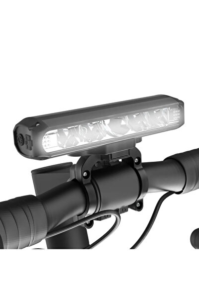 STARSTAR 2600-lumen USB-C rechargeable 5-LED aluminum alloy front bicycle lig...