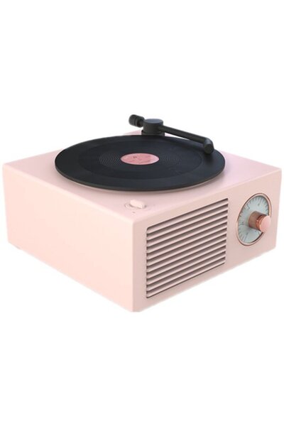 STARSTAR Retro Record Player Style Bluetooth Speaker with Enhanced Bass for B...