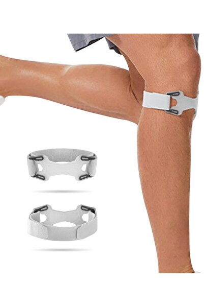 STARSTAR 2 Pcs Adjustable Silicone Knee Straps - Patella Support & Tendon Pai...