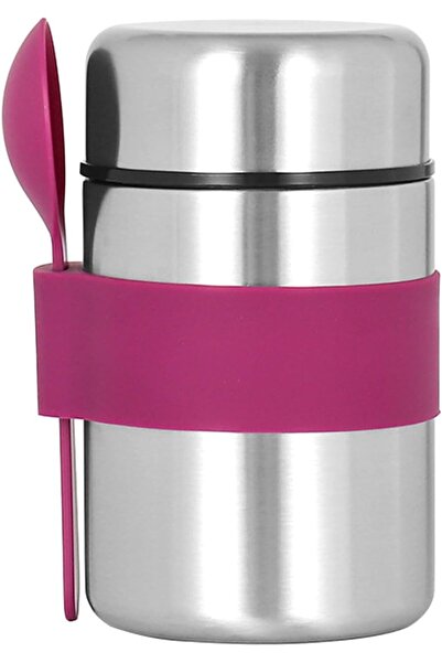 STARSTAR Insulated food flask, stainless steel soup bottle, with spoon, suita...