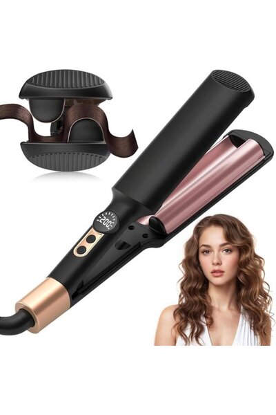 STARSTAR 2-Cylinder Electric Ceramic Spiral Curling Iron (110-230°C), fast he...