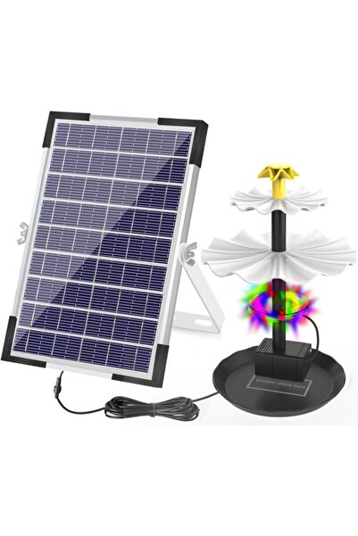 STARSTAR 6W Battery-Powered Solar Fountain Pump with 3-Stage LED Lights, Floa...
