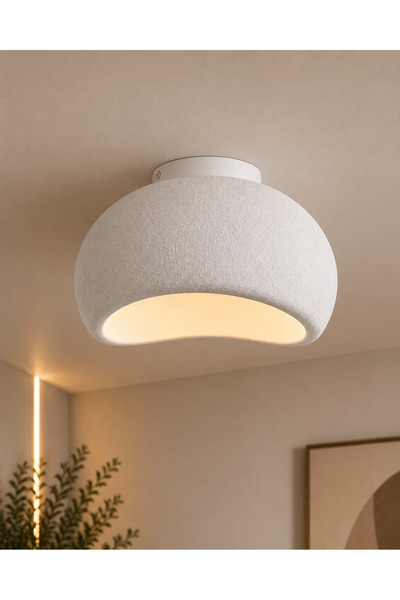 Lambadar Titan Model Premium Beton Dokulu İskandinav Tasarım Plafonyer Avize ...