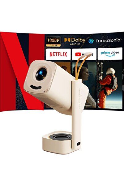 YABER T1 Pro 220 Lümen Full HD Ev Tipi Projeksiyon Cihazı (Netflix, Youtube L...