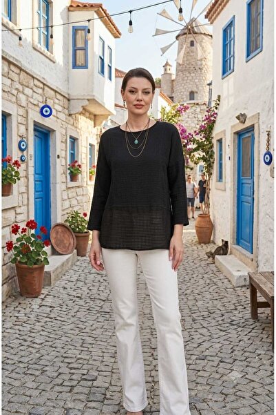 VIORA FASHION Skirt Cage Fabric Linen Blouse