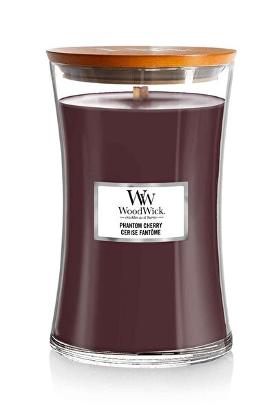 WoodWick Αρωματικό κερί Phantom Cherry με ξύλινο φυτίλι, 609,5 γρ.