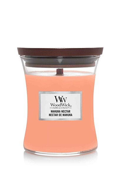 WoodWick Αρωματικό κερί με Νέκταρ Μανούκα και ξύλινο φυτίλι, 275 γρ.