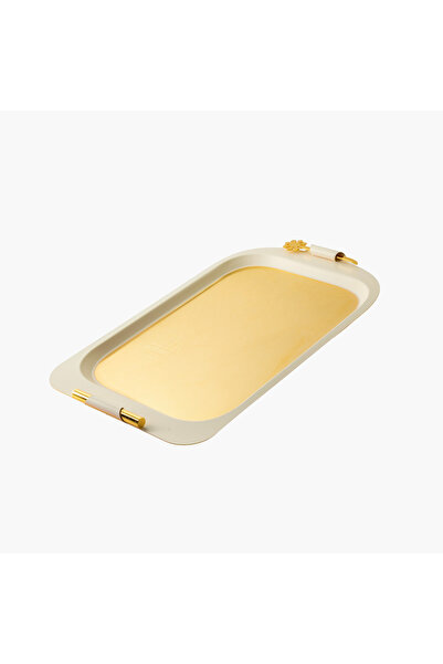 Otantik Metallic Accent Serving Tray - 53x31 cms