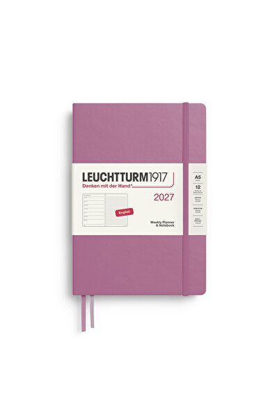NO BRAND Agendă săptămânală cu puncte A5 2027 Leuchtturm1917 D. ROSE