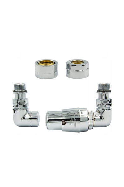 NO BRAND VISION CHROME SET DE SUPAPE DE INSTALARE DREAPTA GZ 1/2'' PENTRU ÎNC...
