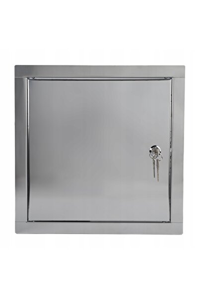 NO BRAND Cutii de inspecție metalice din oțel inoxidabil, blocabile, 15x15 CM