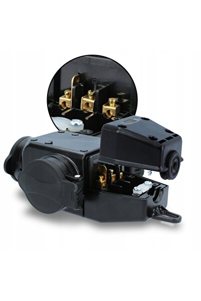 TRCR Adaptor electric trifurcat triplu 16A 230V Distribuitor IP44 Rozgałąźn WJ