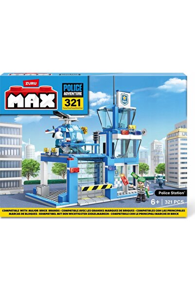 Zuru Poliție Secție de Poliție Set de Blocuri + Elicopter 2 Figurine 321 EL