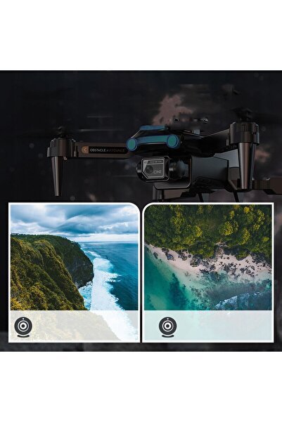 NO BRAND Dronă cu cameră 1080P reglabilă, quadcopter RC pentru începători