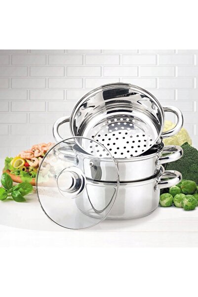 Maestro Oală cu aburi 22cm 4L INOX Inducție MR-2900-22