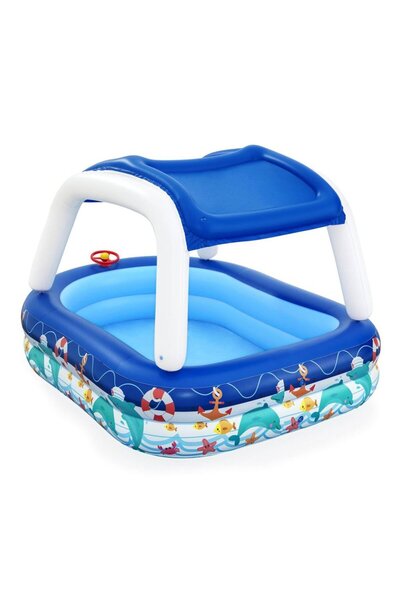 BESTWAY Piscină gonflabilă cu copertină, piscină mare pentru copii, de grădin...