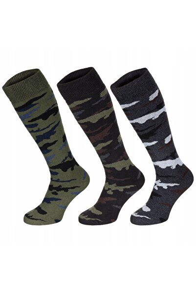 NO BRAND Șosete Esercito, model moro, lungi, 3 perechi, mărimi 39-42