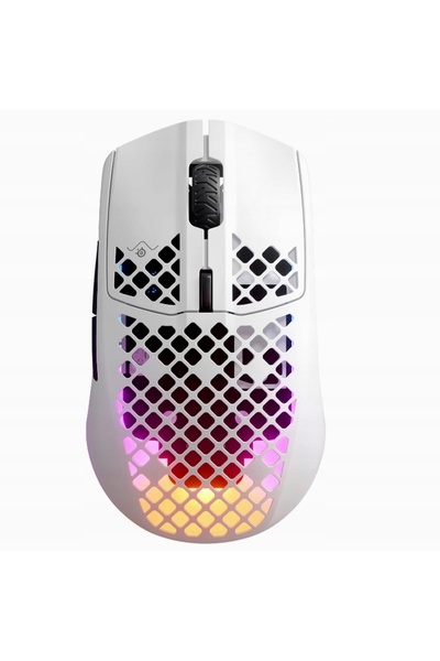 NO BRAND Set STEELSERIES Mouse Aerox 3 Wireless Alb + mousepad QcK Medium