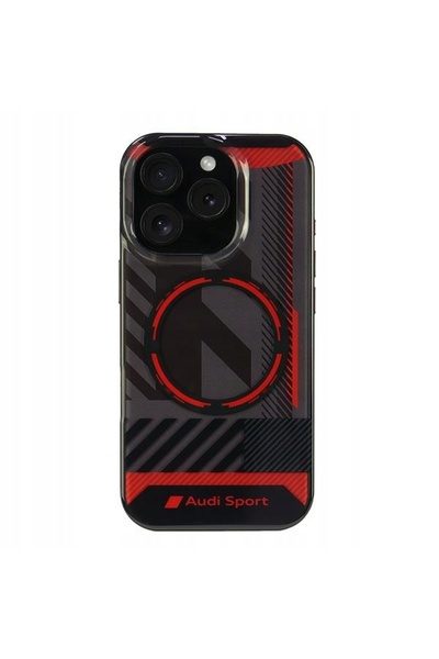 Audi IML Sport MagSafe iPhone 16 Pro 6.3 " negru carcasă rigidă AUS-IM
