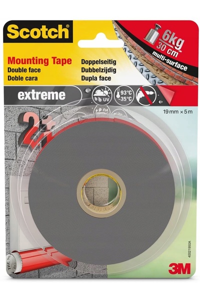 Scotch Bandă dublu adezivă 3M Extreme pentru uz exterior