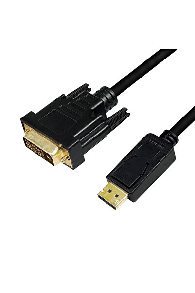 LogiLink Cablu DisplayPort la DVI 5m 1080p Full HD negru 24+1 placat cu aur