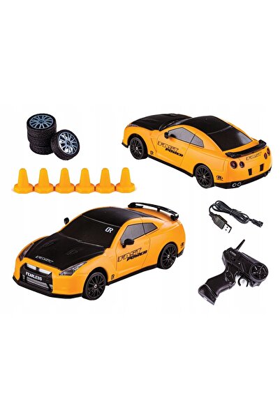 NO BRAND Mașină pentru drifting, Mașină RC de drifting 1:24 2,4 GHz 4x4 GALBENĂ