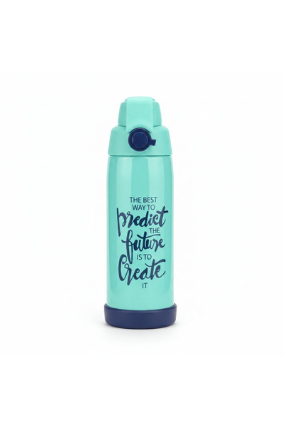 AKDC Spanis Home Teal Stainless Steel Vacuum Insulated Water Bottle - 600 ml