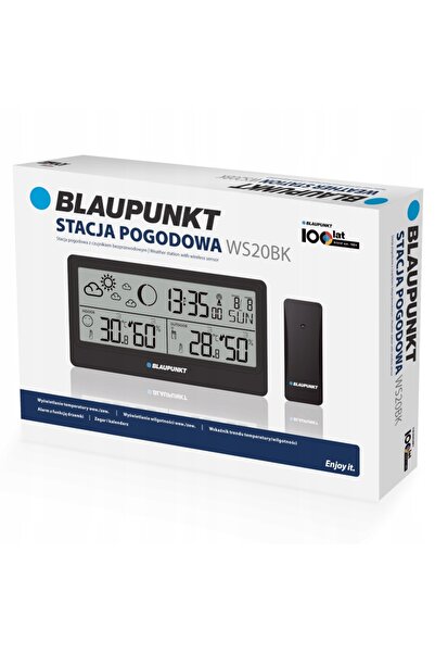Blaupunkt Stație meteo Temperatură Umiditate Ceas Dată - WS20BK