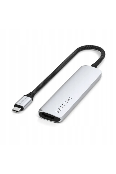 NO BRAND Hub USB-C 4-în-1 Satechi pentru MacBook Pro/Air – Adaptor multiport