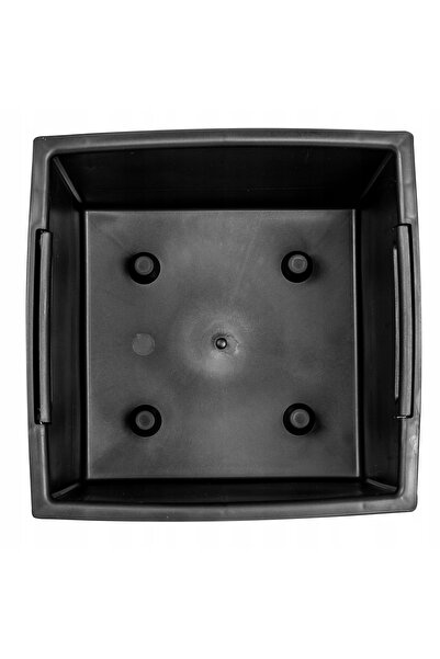 Deco4Home Jardinieră de grădină din ratan, antracit, pentru flori, verticală,...