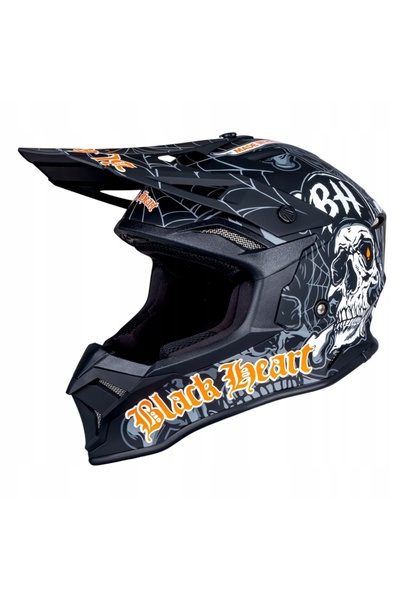 NO BRAND Cască de motocross W-TEC BLACK HEART HARZDORF CROSS ENDURO QUAD roz....