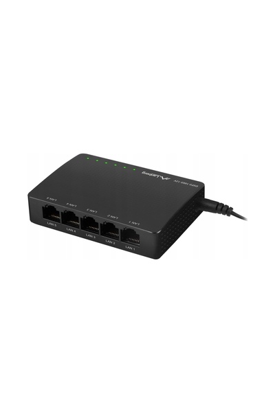 Lanberg Switch DSP2-1005-12V 5x1Gb/s Gigabit Ethernet 12V Plug&Play