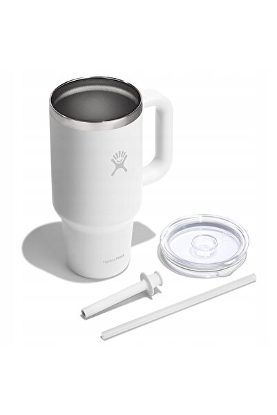 Hydro Flask Cana termoizolantă Travel Tumbler cu capac transparent, 32 Oz / 9...