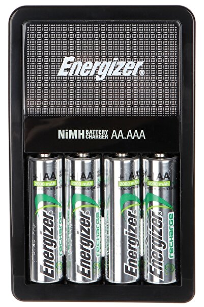 NO BRAND ÎNCĂRCĂTOR DE BATERII + 4 BATERII AA 2000mAh