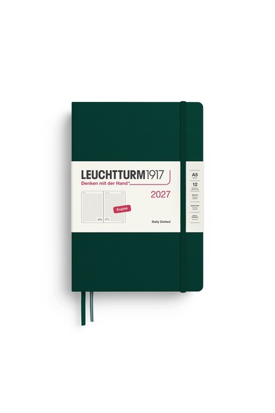 NO BRAND Agendă zilnică A5 punctată 2027 Leuchtturm1917 FOREST