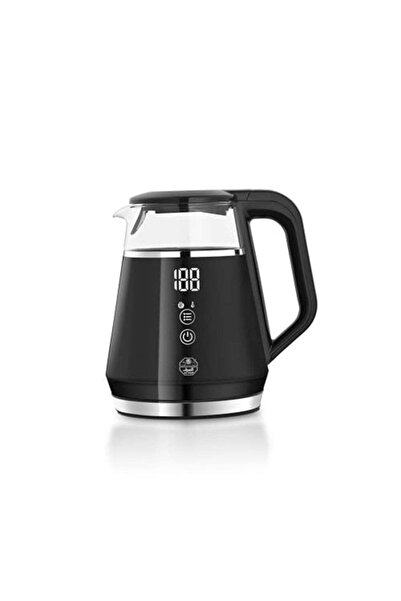 Hana Electric Glass Kettle 1100W, Digital Display Showing Water Temperature I...