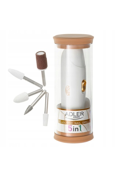 adler Pilă electrică de unghii fără fir, set 5 în 1, MANICURE PEDICURE