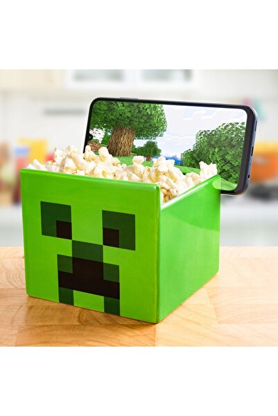 Paladone Bol pentru gustări Creeper cu suport pentru telefon Minecraft